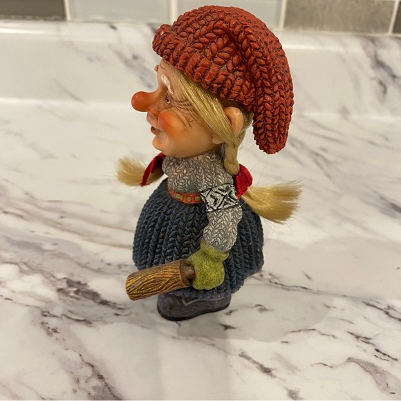 Vintage Swedish troll Allan Flink Mrs Claus troll Swedish Souvenir Christmas - Picture 5 of 8